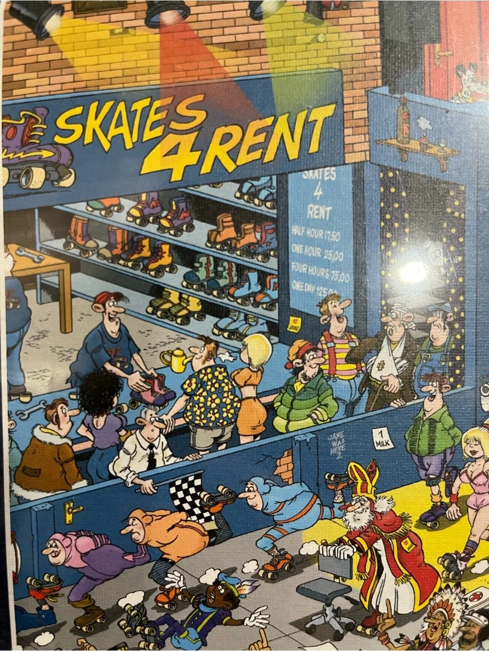 Roller Disco 1000 Piece Comic Puzzle - Multicolor